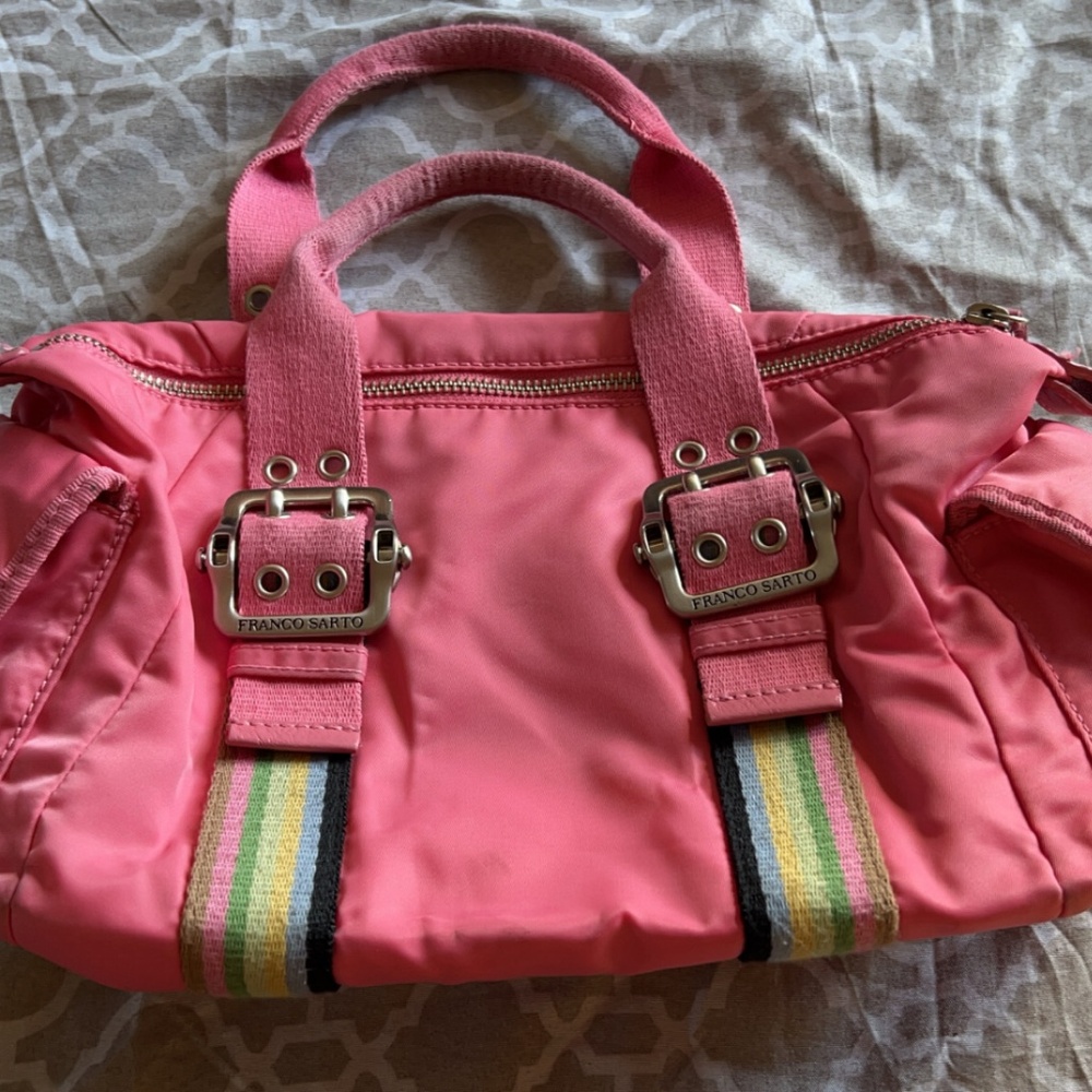 Retro duffle style purse